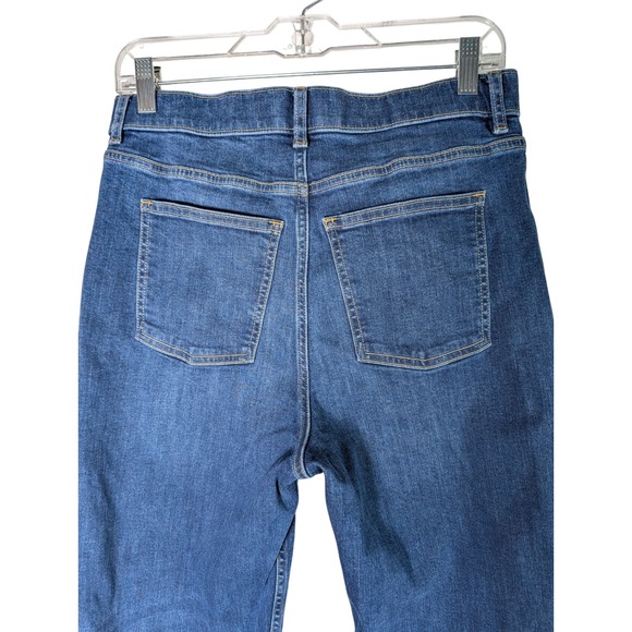 SPANXsculpt ReDefine Slim Straight Stretch Jeans Medium Indigo Blue Women's 12 - Picture 6 of 12